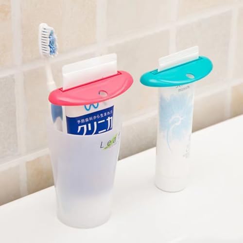 5PCS Toothpaste Tube Squeezer Reusable Toothpaste Tube Portable Rolling Holder Squeezer for Bathroom Home Saving Toothpaste Facial Cleanser Creams Bathroom Accessories