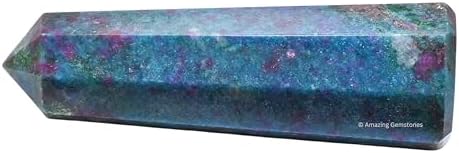 Amazing Gemstone Ruby Kyanite Crystal Towers - Natural Healing Crystal Point Obelisk for Reiki Healing and Crystal Grid (2" to 3" INCH)