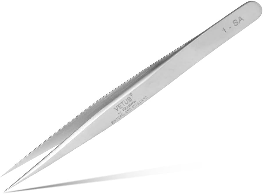 Vetus Tweezer Non-magnetic Stainless Steel Pointed Tip 1-SA