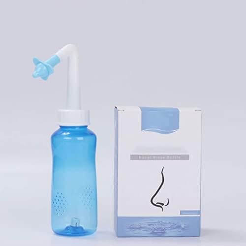Sinus Rinse Bottle Nose Wash Cleaner Pressure Rinse Nasal Irrigation for Adult Kid, Sinus Rinse Kit, STANDARD, Blue
