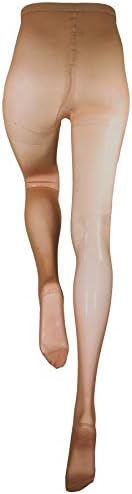 Truform 15-20 mmHg Compression Pantyhose, Sheer 20 Denier Women's Shaping Tights, Beige, Tall