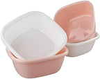 Morcte 12 Quart Plastic Wash Basin, 4-Pack Small Dish Wash Pan