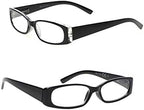 5 Pack Spring Hinge Reading Glasses Rectangular Fashion Quality Readers for Men and Women (5 Pack Mix, 2.00)Medium