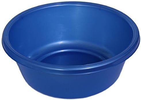 Ybm Home Round Plastic Wash Basin (1148 11.25", Blue)