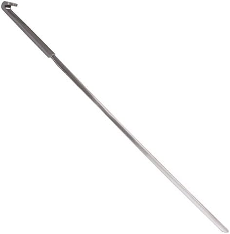 Rehabilitation Advantage Gray Plastic Grip Stainless-Steel Shoehorn, 24 Inch