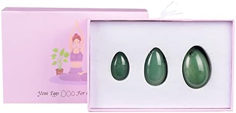 Natural Rose Quartz Yoni Egg Set Drilled Jade Eggs Women Kegel Exerciser Crystal Balls Massage Stone,Aventurine