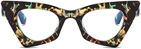 bullabulling Fashion Cat Eye Blue Light Blocking Reading Glasses For Women Men Oversized Anti Anti Glare UV Eyewear