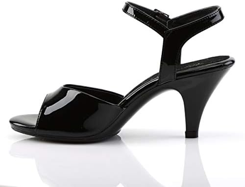 Pleaser Women's Bella-309/B/M Platform Sandal,Black/Black,5 M US