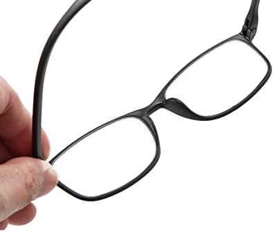 PROFLEX BluOptix Blue Light Filter Lightweight, Flexible, Scratch Resistant, Computer Reading Glasses, Unisex