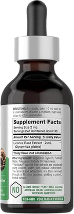 Horbäach Licorice Root Extract | 2 fl oz | Alcohol Free Tincture | Vegetarian Liquid Supplement | Non-GMO & Gluten Free
