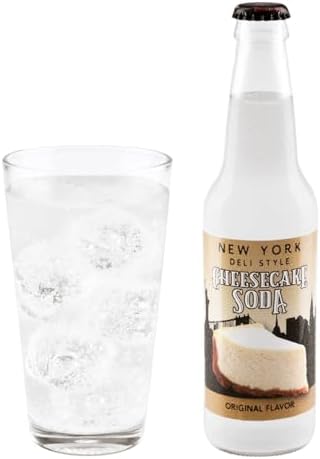 Rocket Fizz NY Cheesecake Soda Flavor | Cane Sugar | Craft Soda Pop Drinks | 12 oz in Glass Bottle (Single Bottle)