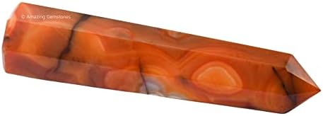 Amazing Gemstone Carnelian Crystal Towers ~ Natural Healing Crystal Point Obelisk for Reiki Healing and Crystal Grid (2" to 3" INCH)