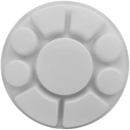9 Compartment White Disposable Party Thali Plates (50 Pack)
