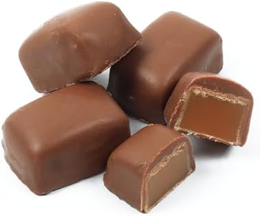 Yupik Milk Chocolate Covered Soft Toffees 17.6 oz, Miniature Bars, Creamy Milk Chocolate, Sweet & Chewy Caramel Candies, Ideal for Snacking & Gifting
