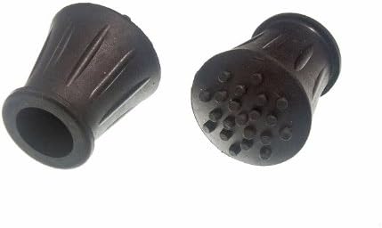 20 x Walking Stick Crutch Frame FERRULES Black Rubber 5/8 INCH 15MM ID