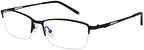 Photochromic Gray Mens Womens Reading Glasses +3.25 Black Half Rim Readers Spectacles