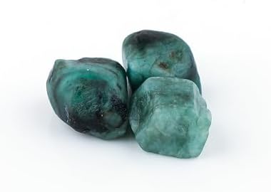 3pcs, Natural Raw Emerald Gemstone, Wholesale Rough Large Stones, DIY Jewelry Making, Bulk Loose Supply, Wire Wrapping, Gem Collection, May Birthstone