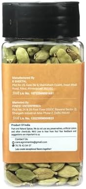 Agro Mantra Green Cardamom Pods 1.76 oz (50g) – Premium Whole Spice for Chai, Baking, Curries & Desserts – Aromatic Kerala Elaichi for Cooking, Tea, Masala & More – Fresh & Flavorful Indian Cardamom