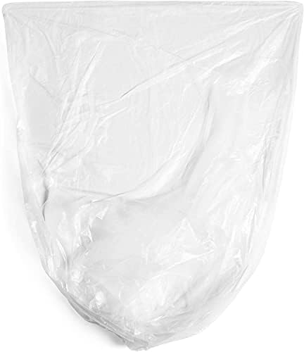 Aluf Plastics High Density Trash Bags, 20-30 Gallon, 2000 Count, 13 Micron (eq), 30" x 37", Clear, for Bathroom, Office, Industrial, Commercial, Janitorial, Municipal, Recycling