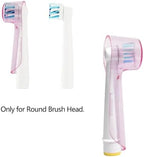 2 Pack Toothbrush Covers Compatible with Oral-B Replacement Heads, Electric Toothbrush Cover Caps for Travel Home (Clear,Blue)