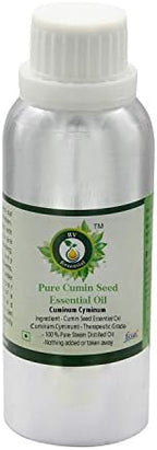 Cumin Seed Essential Oil | Cuminum Cyminum | for Skin | Cumin Seed Oil | 100% Pure Natural | Steam Distilled | Therapeutic Grade | 300ml | 10oz by R V Essential
