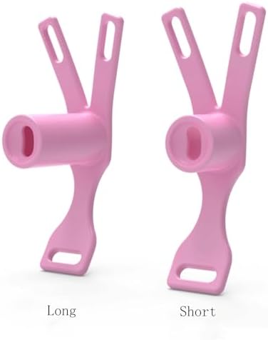 Male Flat Protection Cage with Waist Strap, Portable Negative Inverted Cage for Sissy Men -USXA04 (Pink, Short)