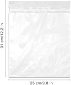 Disposable Car Trash Bags, 100 Pack Car Garbage Bag Hanging, Self Adhesive Cleaning Bags for Cars, Kitchens, Bedrooms, Offices, During Travel and Camping (9.8 * 12.2 Inches), White