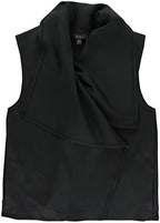 ALALA Womens Draped Vest Black L, Color: Black