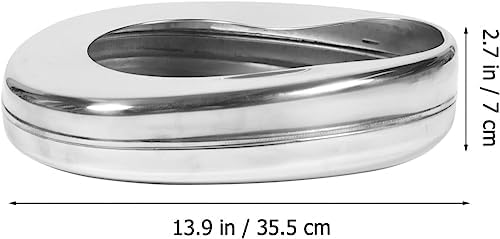 Jug Room Urinal Stainless Steel Bed Patient Bed pan bedridden Urinal for Women bedridden Elderly Bedpan Pan Bedpan: Bedpan Bed Potty Pan Portable Urine Container