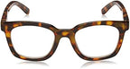 Peepers by PeeperSpecs Women's to The Max Square Blue Light Blocking Reading Glasses, Tortoise, 49 + 1.75
