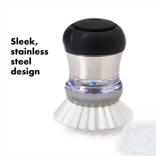 OXO Steel Soap Dispensing Palm Brush
