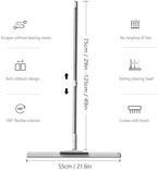 Air Broom as Seen on Tv, with Brush and 2 Scrape, 49'' Adjustable Handle Air Broom as Seen on Tv, Flex Broom for Smooth Floors,Rugs,Windows