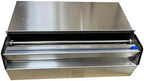 Manual Food Wrap Film Dispenser Stretch Film Packing Wrapping Dispenser Wrapper Machine, Suitable for 10-14" Width Cling Film, High Quality Thickened Stainless Steel