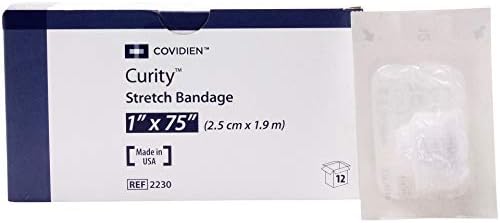 Kendal Curity Gauze Roll Bandage Sterle 1'' 12/Box