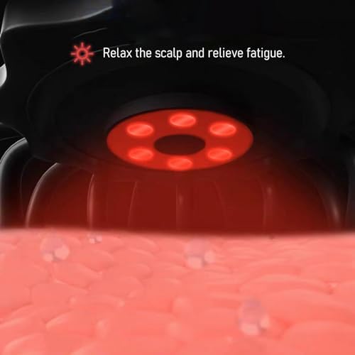 Electric Scalp Massager - Octopus Head Massager Stress Relax, 20 Claw Multi-Configuration Array Vibrating Nodes, 5 Modes, Bluetooth Music, Hair Scalp Relaxation, Fatigue Relief