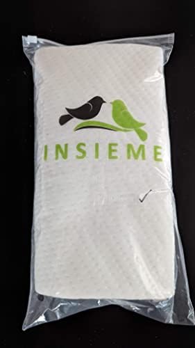 Insieme Wedge Pillow Cover for Headboard Pillow Gap Filler - King Size (White) | Wedge Pillow Case Cover | Cover Only | Goes Over Foam Insert Piece (Sold Separately).