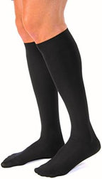 JOBST forMen Casual 20-30 mmHg Knee High Compression Socks, Black, Large