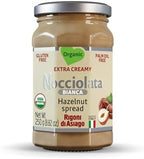 Rigoni di Asiago Nocciolata Bianca Organic Hazelnut Spread, 8.82 oz, Cocoa Free