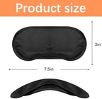 40 Pcs Eye Mask Sleep Masks Bulk Blindfolds for Team Building Party Games with Nose Pad and Adjustable Strap for Women Men 4 Layers Black Blindfold Sleeping Mask