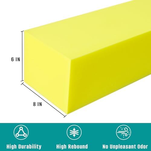 Bed Gap Filler for Twin/Full/Queen/King Mattress, 78'' Extra Long High Density Foam Mattress Extender for Headboard Seams (6''x8''x78'')
