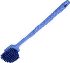 SPARTA 40501EC14 Plastic Large Scrub Brush, Kitchen Brush, Utility Brush With Long Handle For Cleaning, 20 Inches, Blue
