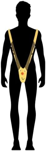 Christmas Gag Gifts for Men, Reindeer Mankini Men Funny Thongs Underwear with Bells Pranks for White Elephant Exchange Gifts, Valentine's Day, Xmas