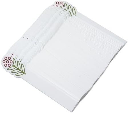 Honbay 100PCS Fashion Flower Disposable Perfume Test Strips Essential Oils Paper Test Strips Smelling Test Paper White Testing Strips Aromatherapy Fragrance Tester Strips