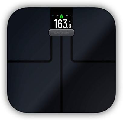 Garmin Index S2, Smart Scale with Wireless Connectivity, Measure Body Fat, Muscle, Bone Mass, Body Water% and More, Black