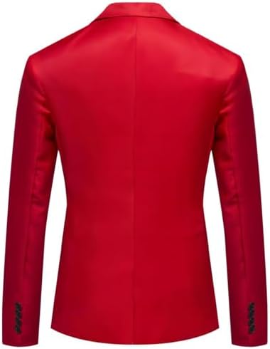 Men's Casual Sport Coats Lightweight Blazer Suit Jacket Slim Fit 1 Button Daily