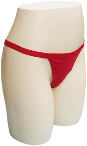 5 Pack Womens Panties Cotton Spandex Thongs Underwear G-Strings,Red,Medium