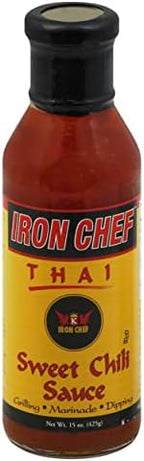 Iron Chef Thai Sweet Chili Sauce, No MSG, No Artificial Coloring Added, Wheat Free, Gluten Free, Peanut Free, 14.5 Ounce (Pack of 6)