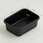 DecorRack 2 Plastic Wash Basins, Large 10 Quart Graduated Bucket, Portable Washbasin for Washing, Cleaning, Foot Bath, Dishes, Face Cleansing Bowl, Black (2 Pack)