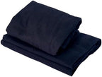 Master Massage Cotton Flannel Sheets Set (3 Piece Set) Massage Table Cover Set, Beauty Salon SPA Bed Replacement Cover, Includes Table Cover, Face Cushion Cover, Table Sheet, Black