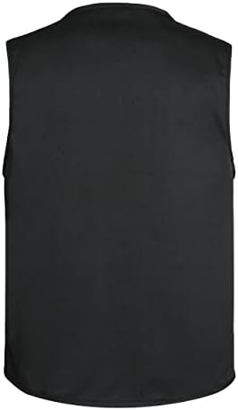 Men’s Fishing Vest Summer Outdoor Work Safari Travel Photo Vest with Multi Pockets